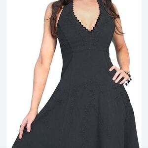 Maggy London Elegant Black Halter Dress